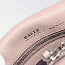 BALLY Shoulder Bag Leather Pink Silver Auth BA14581A-16
