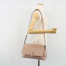 BALLY Shoulder Bag Leather Pink Silver Auth BA14581A-25