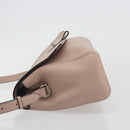 BALLY Shoulder Bag Leather Pink Silver Auth BA14581A-5
