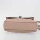 BALLY Shoulder Bag Leather Pink Silver Auth BA14581A-9