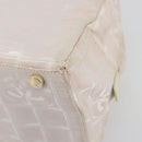 CHANEL New Travel Line Hand Bag Canvas Pink Gold Tone CC Auth BA14582A-10