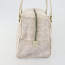 CHANEL New Travel Line Hand Bag Canvas Pink Gold Tone CC Auth BA14582A-4