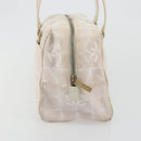 CHANEL New Travel Line Hand Bag Canvas Pink Gold Tone CC Auth BA14582A-5