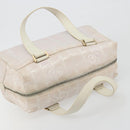 CHANEL New Travel Line Hand Bag Canvas Pink Gold Tone CC Auth BA14582A-6
