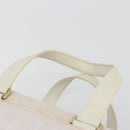 CHANEL New Travel Line Hand Bag Canvas Pink Gold Tone CC Auth BA14582A-8