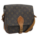 LOUIS VUITTON Monogram Cartouchiere MM Shoulder Bag M51253 LV Auth BA14584-1