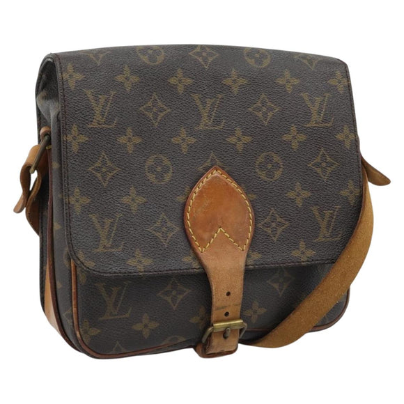 LOUIS VUITTON Monogram Cartouchiere MM Shoulder Bag M51253 LV Auth BA14584