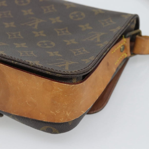 LOUIS VUITTON Monogram Cartouchiere MM Shoulder Bag M51253 LV Auth BA14584