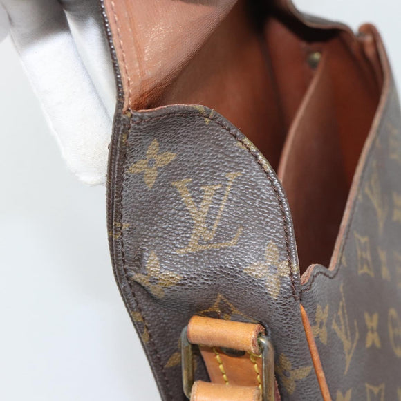 LOUIS VUITTON Monogram Cartouchiere MM Shoulder Bag M51253 LV Auth BA14584