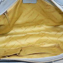 Salvatore Ferragamo Hand Bag Leather Light Blue Gold Tone Auth BA14586-16