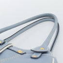 Salvatore Ferragamo Hand Bag Leather Light Blue Gold Tone Auth BA14586-8
