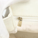 CHANEL Tote Bag Caviar Skin White CC Auth BA14587A-18