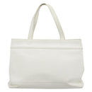 CHANEL Tote Bag Caviar Skin White CC Auth BA14587A-3