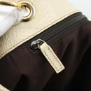 GUCCI GG Canvas Tote Bag Beige Gold Tone 120836 Auth BA14589-18