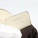GUCCI GG Canvas Tote Bag Beige Gold Tone 120836 Auth BA14589-20