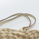 GUCCI GG Canvas Tote Bag Beige Gold Tone 120836 Auth BA14589-8