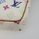 LOUIS VUITTON Monogram Multicolor Pochette Accessoires White M92649 Auth BA14591-17