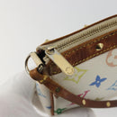 LOUIS VUITTON Monogram Multicolor Pochette Accessoires White M92649 Auth BA14591-10