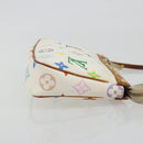 LOUIS VUITTON Monogram Multicolor Pochette Accessoires White M92649 Auth BA14591-3
