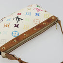LOUIS VUITTON Monogram Multicolor Pochette Accessoires White M92649 Auth BA14591-6