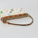 LOUIS VUITTON Monogram Multicolor Pochette Accessoires White M92649 Auth BA14591-7