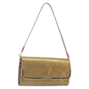 LOUIS VUITTON Monogram Vernis Rossmore MM Rose Velur M91589 LV Auth BA14592-1