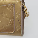 LOUIS VUITTON Monogram Vernis Rossmore MM Rose Velur M91589 LV Auth BA14592-9