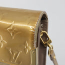 LOUIS VUITTON Monogram Vernis Rossmore MM Rose Velur M91589 LV Auth BA14592-10