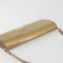 LOUIS VUITTON Monogram Vernis Rossmore MM Rose Velur M91589 LV Auth BA14592-6