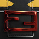 FENDI Bugs Monster Mamma Baguette Leather 2way Black 8BR600 Auth BA14594SAM-18