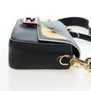 FENDI Bugs Monster Mamma Baguette Leather 2way Black 8BR600 Auth BA14594SAM-5
