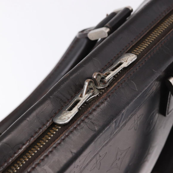LOUIS VUITTON Monogram Grasse Erwin Hand Bag Brown Cafe M46580 LV Auth BA14595