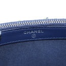 CHANEL Gabrielle de Chanel Chain Shoulder Bag Tweed Navy Gold CC Auth BA14596SAM-23