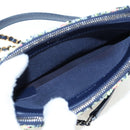 CHANEL Gabrielle de Chanel Chain Shoulder Bag Tweed Navy Gold CC Auth BA14596SAM-22