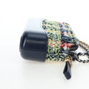 CHANEL Gabrielle de Chanel Chain Shoulder Bag Tweed Navy Gold CC Auth BA14596SAM-5