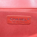 CHANEL Boy Chanel 25 Chain Shoulder Bag Tweed Pink Silver CC Auth BA14598SAM-21