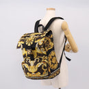 FENDI FENDACE ZUCCA Backpack Nylon Brown Gold Tone 7VZ066 Auth BA14600SAM-28