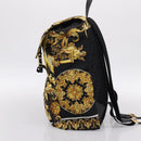 FENDI FENDACE ZUCCA Backpack Nylon Brown Gold Tone 7VZ066 Auth BA14600SAM-4
