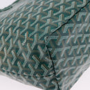 GOYARD Herringbone Saint Louis PM Tote Bag PVC Green Auth BA14601SM-15