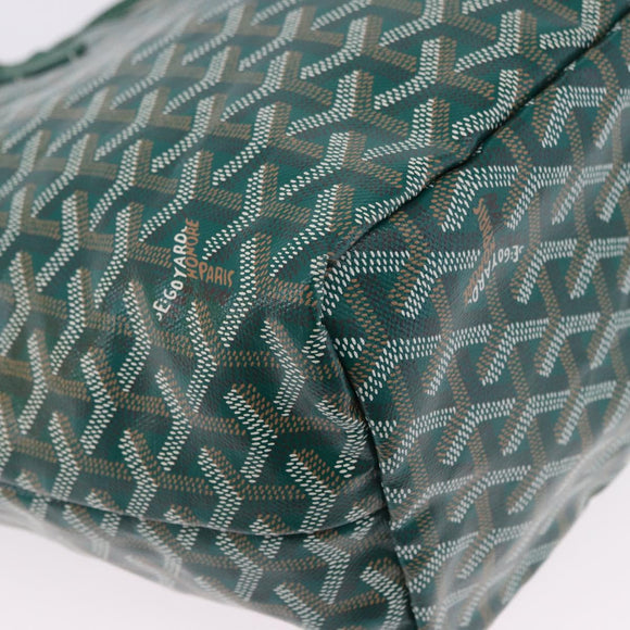 GOYARD Herringbone Saint Louis PM Tote Bag PVC Green Auth BA14601SM