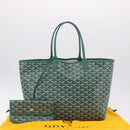 GOYARD Herringbone Saint Louis PM Tote Bag PVC Green Auth BA14601SM-12