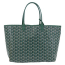 GOYARD Herringbone Saint Louis PM Tote Bag PVC Green Auth BA14601SM-2