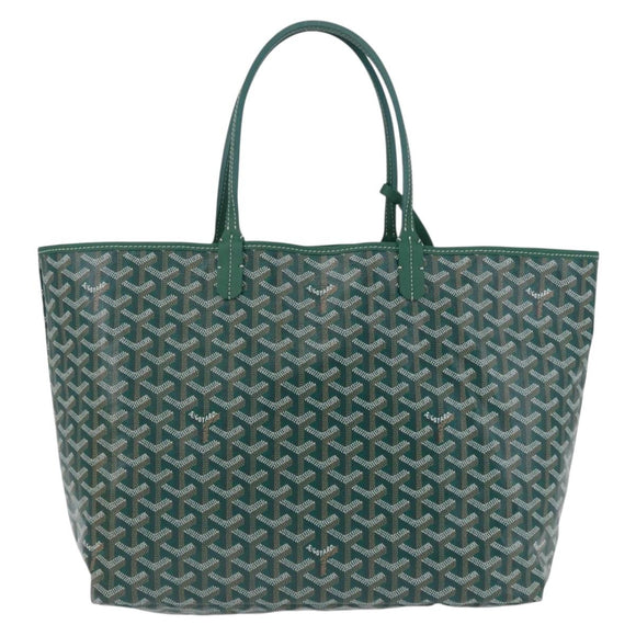 GOYARD Herringbone Saint Louis PM Tote Bag PVC Green Auth BA14601SM