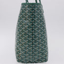GOYARD Herringbone Saint Louis PM Tote Bag PVC Green Auth BA14601SM-3