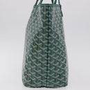 GOYARD Herringbone Saint Louis PM Tote Bag PVC Green Auth BA14601SM-4