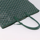 GOYARD Herringbone Saint Louis PM Tote Bag PVC Green Auth BA14601SM-6