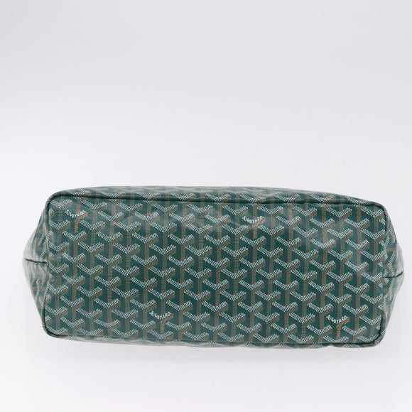 GOYARD Herringbone Saint Louis PM Tote Bag PVC Green Auth BA14601SM