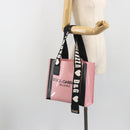 DOLCE&GABBANA Tote Bag Rubber Pink Black Auth BA14603M-19