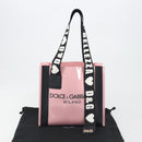 DOLCE&GABBANA Tote Bag Rubber Pink Black Auth BA14603M-20