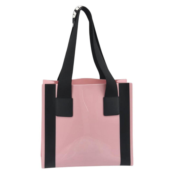 DOLCE&GABBANA Tote Bag Rubber Pink Black Auth BA14603M